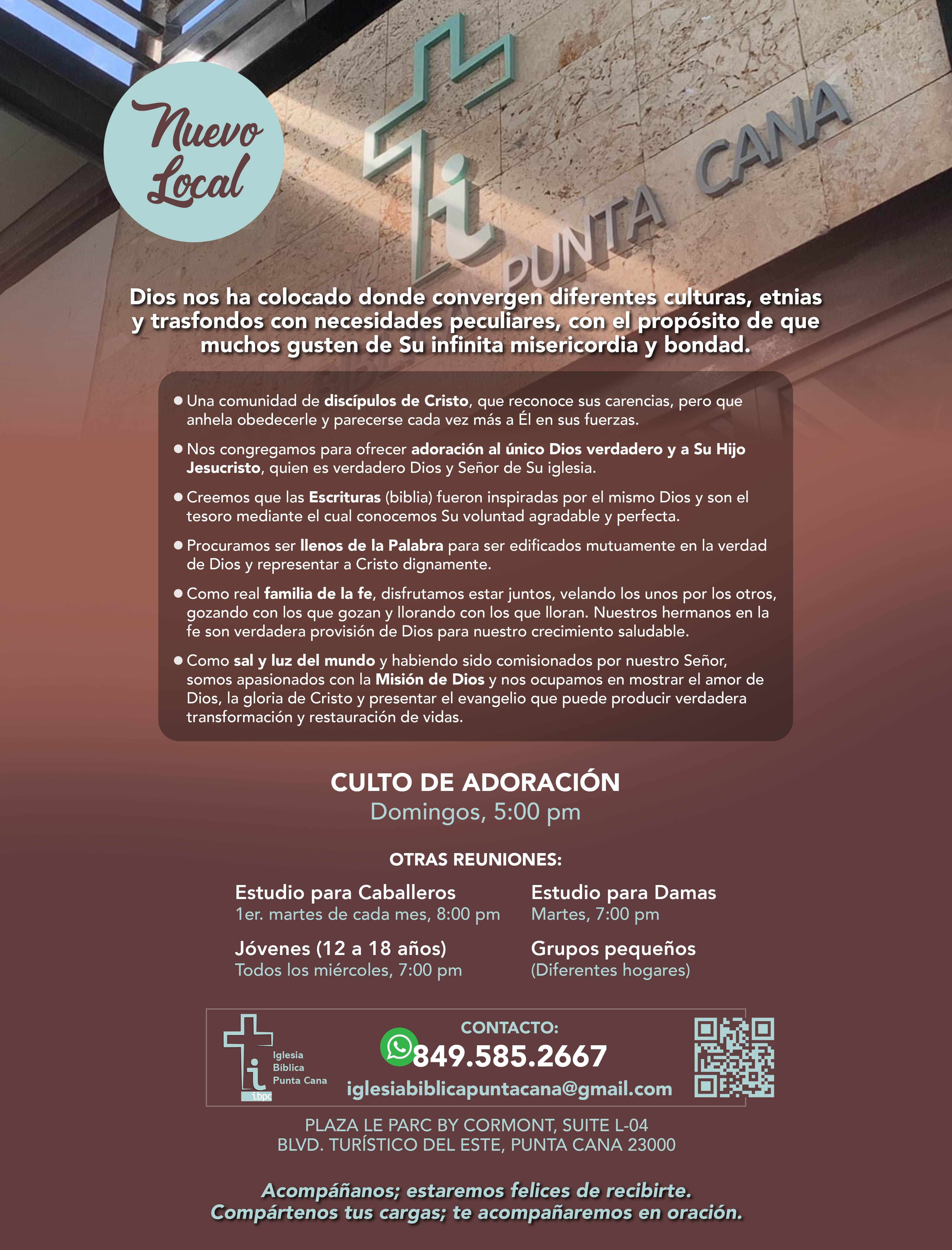 Iglesia Bíblica Punta Cana Landing Page